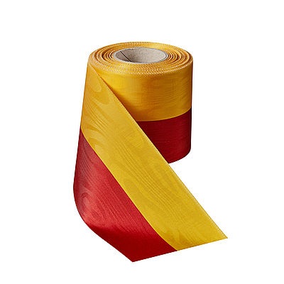 Moiréband rot-gelb