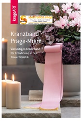 Kranzband Präge-Moiré Uni