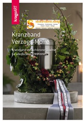 Kranzband Verzugs-Moiré Uni