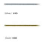Preview: Gummiband, Zugband rund metallic elastisch, silber, 1,7 mm