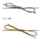 Preview: Schleife mit elastischem Zugband "'Elastic Loop", gold, 350 mm, 100 Stück