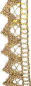 Preview: Brokatborte 16 mm breit, dunkelgold