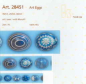 Preview: Art Eggs, blau, 40 mm