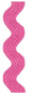 Preview: Zackenlitze Textilband bois de rose, 7 mm, 20 m