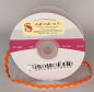 Preview: Zackenlitze Textilband orange, 7 mm, 20 m