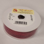 Preview: Perlen-Zugband "micro bead string", rot, 2 mm breit