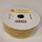 Preview: Perlen-Zugband "micro bead string" ,gold 2 mm breit