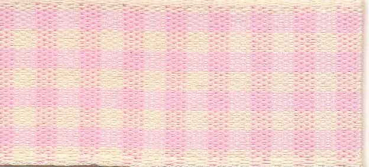Rustic Gingham rosa/weiß