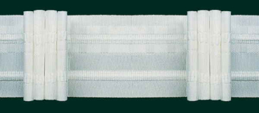 3-pleat tapes, 50 mm, white, 100 m