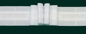 3-pleat tapes, 26 mm, white, 200 m