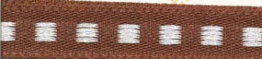 Box Stitch brown/white