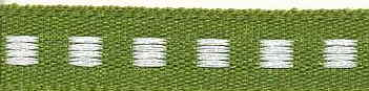 Box Stitch green/white