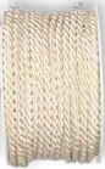 Gedrehte Atlaskordel, 4 mm, cream