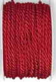 Gedrehte Atlaskordel, 4 mm, red