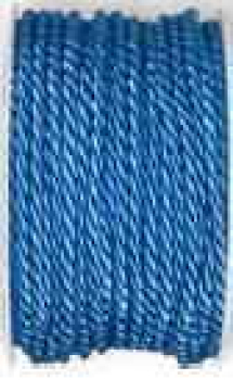 Gedrehte Atlaskordel, 4 mm, azure blue