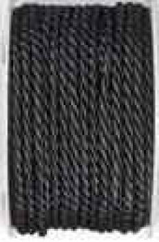 Gedrehte Atlaskordel, 4 mm, anthracite