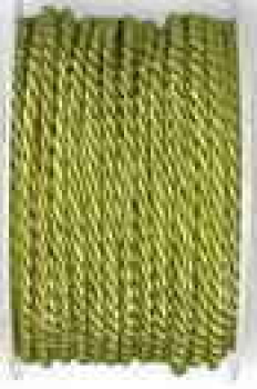 Gedrehte Atlaskordel, 4 mm, green