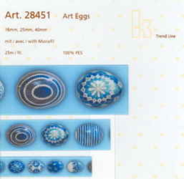 Art Eggs, blau, 25 mm