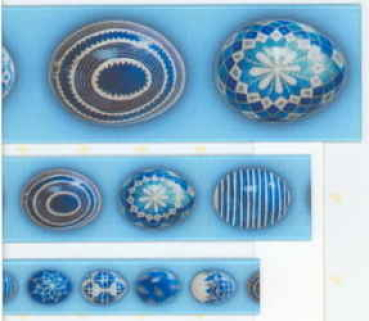Preview: Art Eggs, blau, 40 mm