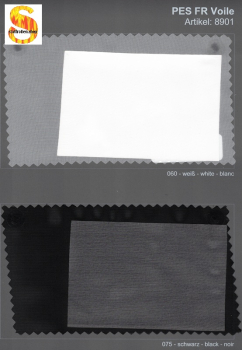 PES FR Voile,  420 cm breit, B1, 60 m