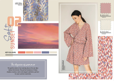 Preview: Viscose Poplin Stoff bedruckt Abstrakt, 145 cm, 12 m