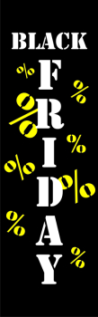 Dekobanner "Black Friday", 75 x 180 cm