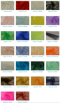 Preview: Organza 25 g/m², 150 cm, 50 m