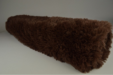 Flokati, braun, ca 150 cm breit
