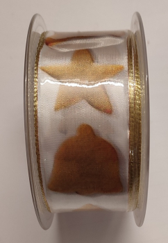 Geschenkband "Dolci", Breite: 40 mm, 25 m, Drahtkante