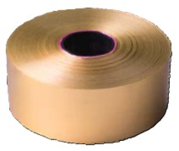 Preview: Kräuselband glatt, metallic, Großspule á 100 m