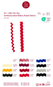 Preview: Samtband Ric Rac 5 mm, 20 m