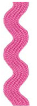 Preview: Zackenlitze Textilband bois de rose, 7 mm, 20 m