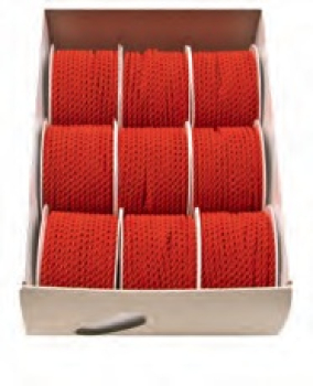 Gedrehte Atlaskordel, 3 mm, 4 m, 9 Spulen