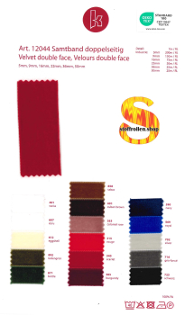 Preview: Doppelseitiges Samtband, 5 mm x 7 m