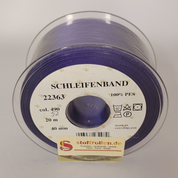 Preview: Satin-Schleifenband 40 mm, évêque, 20 m