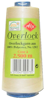 4 x Overlockgarn auf 2500m - X-Wickel, beige