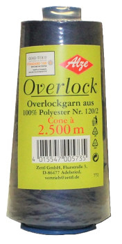 4 x Overlockgarn auf 2500m - X-Wickel, dunkelblau