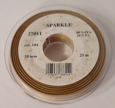 Preview: Sparkle gold, 10 mm, 25m
