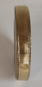 Preview: Glitzer, Dekoband gold 15 mm, 25 m
