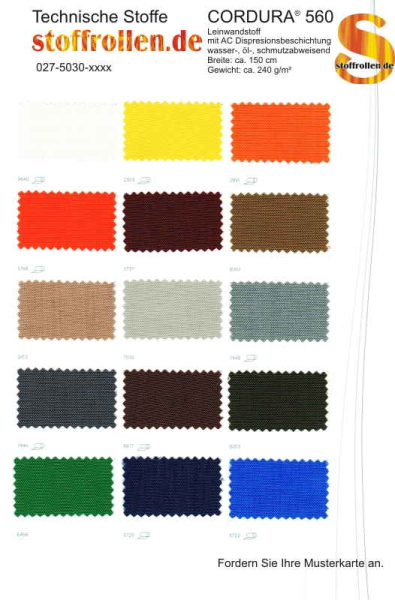 CORDURA® 560 Musterkarte