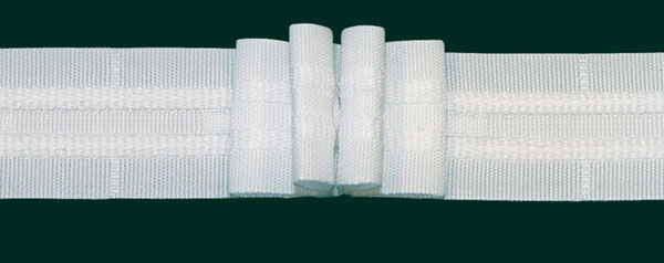 3-pleat tapes, 26 mm, white, 200 m