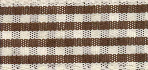 Rustic Gingham braun/weiß