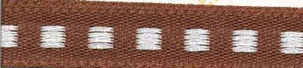 Box Stitch brown/white