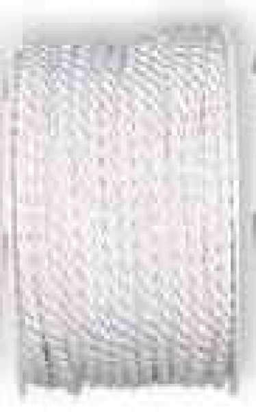 Gedrehte Atlaskordel, 2 mm, weiß, 50 m