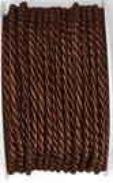 Gedrehte Atlaskordel, 4 mm, brown