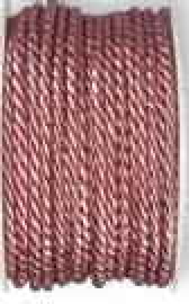 Gedrehte Atlaskordel, 4 mm, dusky pink