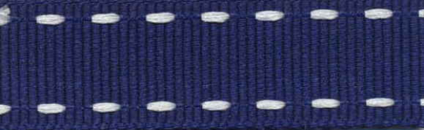 Stitched Grossgrain blau/weiß