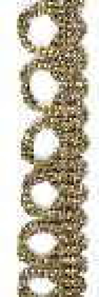 Brokatborte 10 mm breit, dunkelgold
