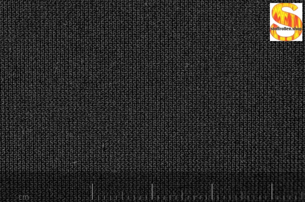 Stretchtex, B1 schwer entflammbar 310 cm breit, schwarz