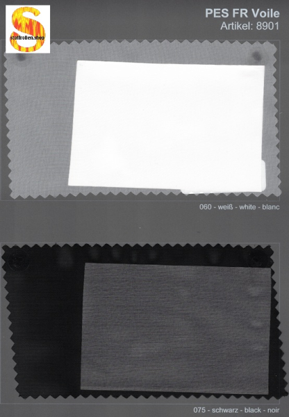 PES FR Voile,  300 cm breit, B1, 60 m
